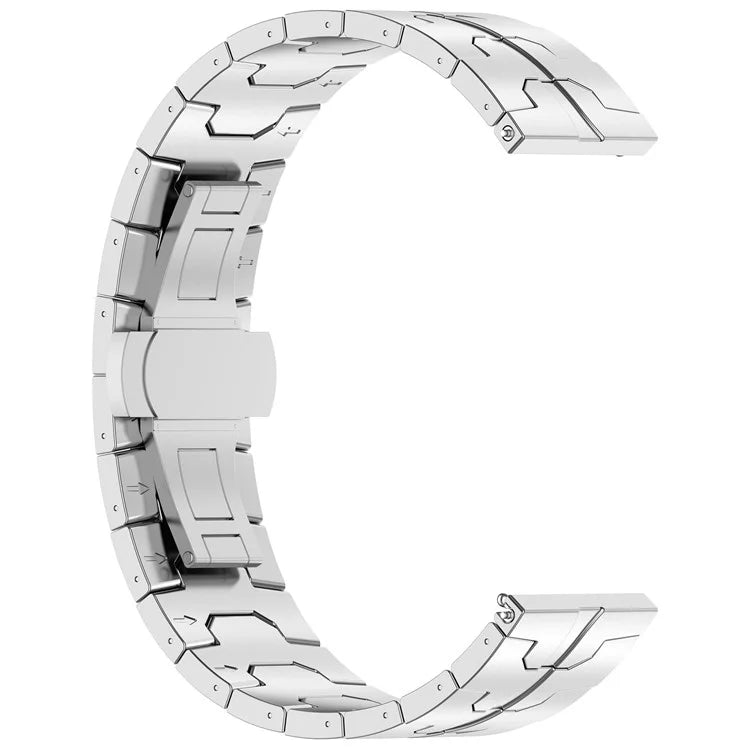 For Huawei Watch GT4 / Xiaomi Mi Watch / Samsung Watch Strap 22mm Titanium Alloy Band