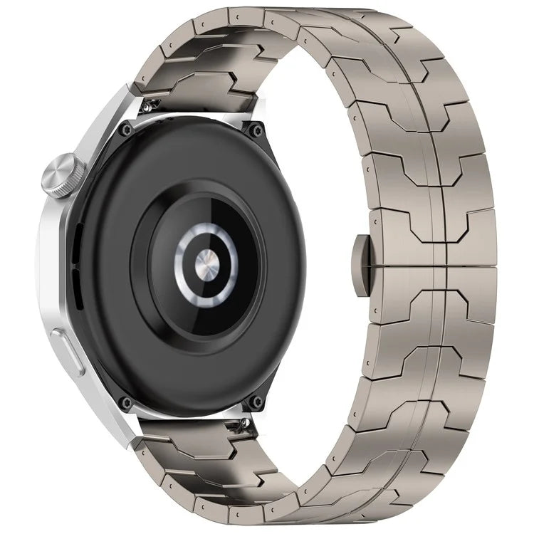 For Huawei Watch GT4 / Xiaomi Mi Watch / Samsung Watch Strap 22mm Titanium Alloy Band