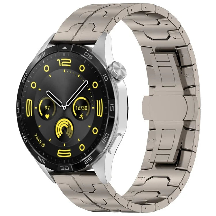 For Huawei Watch GT4 / Xiaomi Mi Watch / Samsung Watch Strap 22mm Titanium Alloy Band