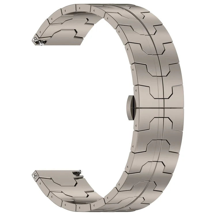 For Huawei Watch GT4 / Xiaomi Mi Watch / Samsung Watch Strap 22mm Titanium Alloy Band