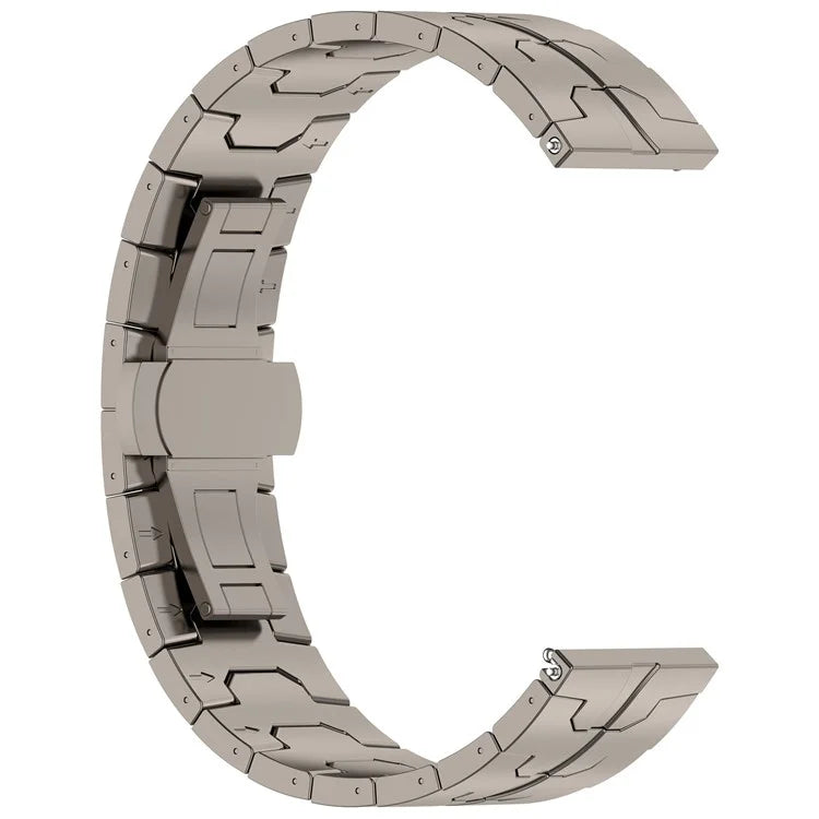 For Huawei Watch GT4 / Xiaomi Mi Watch / Samsung Watch Strap 22mm Titanium Alloy Band