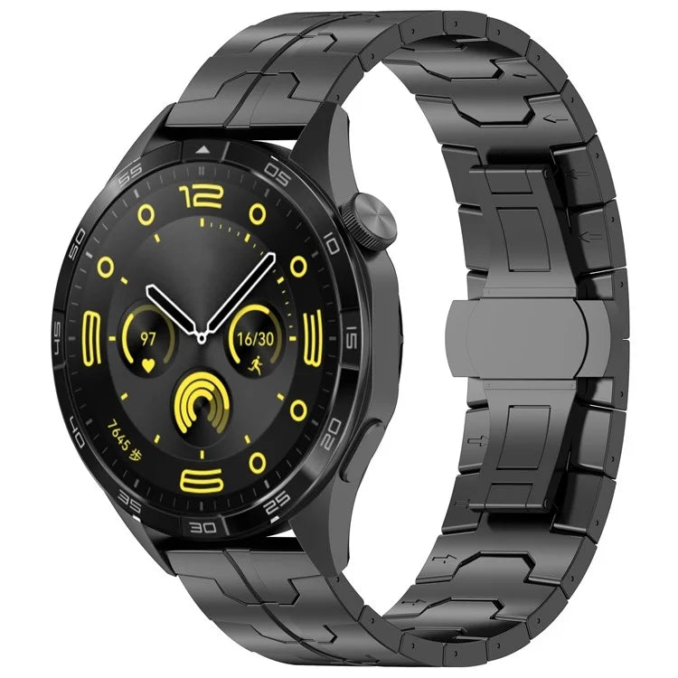 For Huawei Watch GT4 / Xiaomi Mi Watch / Samsung Watch Strap 22mm Titanium Alloy Band