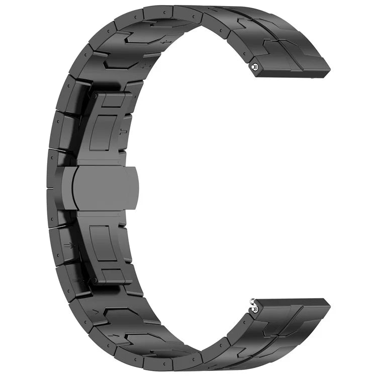 For Huawei Watch GT4 / Xiaomi Mi Watch / Samsung Watch Strap 22mm Titanium Alloy Band