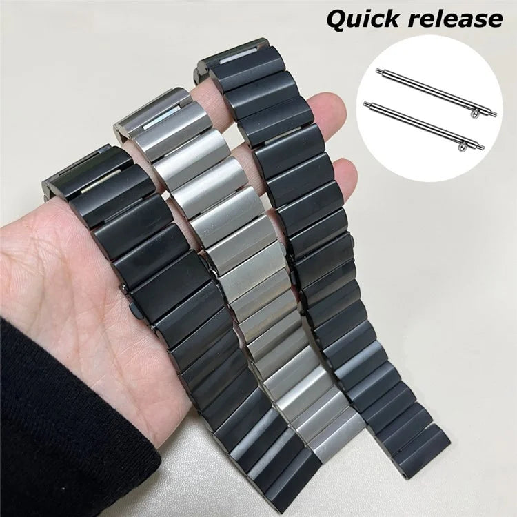 For Huawei Watch GT4 / Xiaomi Mi Watch / Samsung Titanium Alloy Watch Strap 22mm