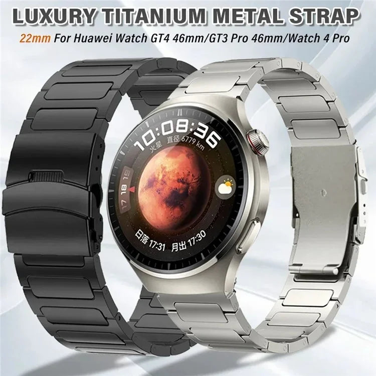 For Huawei Watch GT 2/3/4 46mm/Xiaomi Mi Watch/Samsung Titanium Alloy Watch Strap 22mm