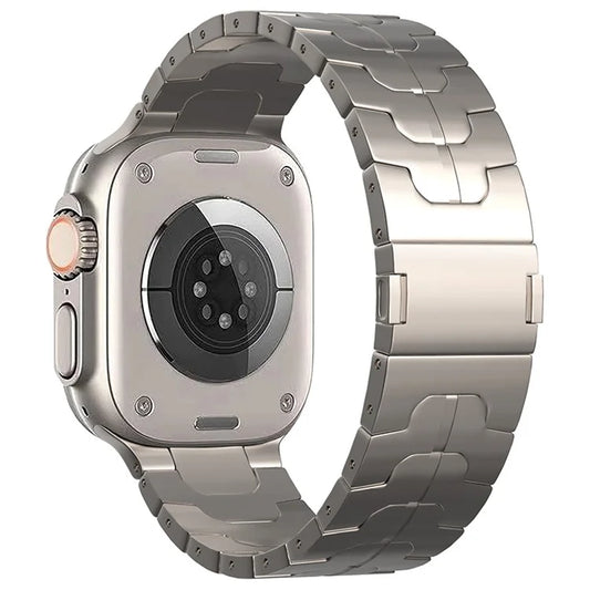For Apple Watch Ultra 2 Ultra 49mm  /  Series 9 8 7 45mm  /  6 5 4 SE (2022) SE (2023) SE 44mm  /  3 2 1 42mm Magnetic Titanium Alloy Watch Strap