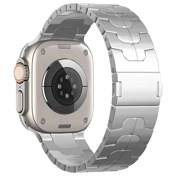 For Apple Watch Ultra 2 Ultra 49mm  /  Series 9 8 7 45mm  /  6 5 4 SE (2022) SE (2023) SE 44mm  /  3 2 1 42mm Magnetic Titanium Alloy Watch Strap