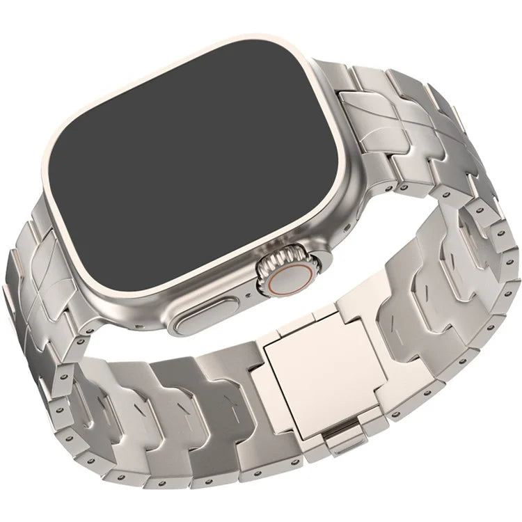 For Apple Watch Ultra 2 Ultra 49mm  /  Series 9 8 7 45mm  /  6 5 4 SE (2022) SE (2023) SE 44mm  /  3 2 1 42mm Magnetic Titanium Alloy Watch Strap