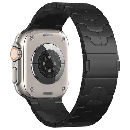 For Apple Watch Ultra 2 Ultra 49mm  /  Series 9 8 7 45mm  /  6 5 4 SE (2022) SE (2023) SE 44mm  /  3 2 1 42mm Magnetic Titanium Alloy Watch Strap