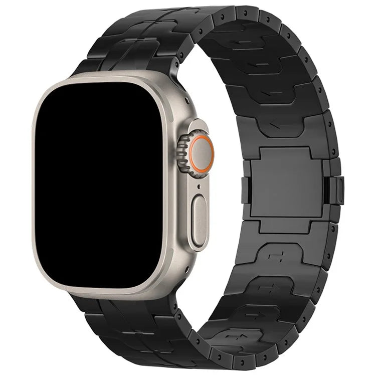 For Apple Watch Ultra 2 Ultra 49mm  /  Series 9 8 7 45mm  /  6 5 4 SE (2022) SE (2023) SE 44mm  /  3 2 1 42mm Magnetic Titanium Alloy Watch Strap