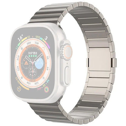 For Apple Watch Ultra 2 Ultra 49mm/9 8 7 45mm / 6 5 4 SE (2022) SE (2023) SE 44mm / 3 2 1 42mm Titanium Alloy Watch Band Magnetic Clasp
