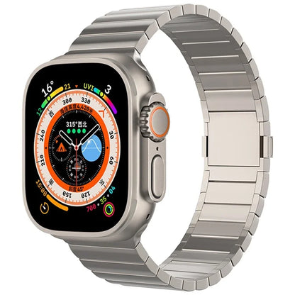 For Apple Watch Ultra 2 Ultra 49mm/9 8 7 45mm / 6 5 4 SE (2022) SE (2023) SE 44mm / 3 2 1 42mm Titanium Alloy Watch Band Magnetic Clasp