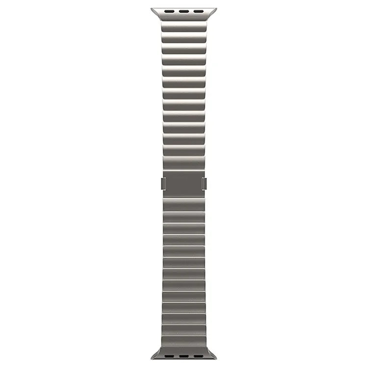 For Apple Watch Ultra 2 Ultra 49mm/9 8 7 45mm / 6 5 4 SE (2022) SE (2023) SE 44mm / 3 2 1 42mm Titanium Alloy Watch Band Magnetic Clasp