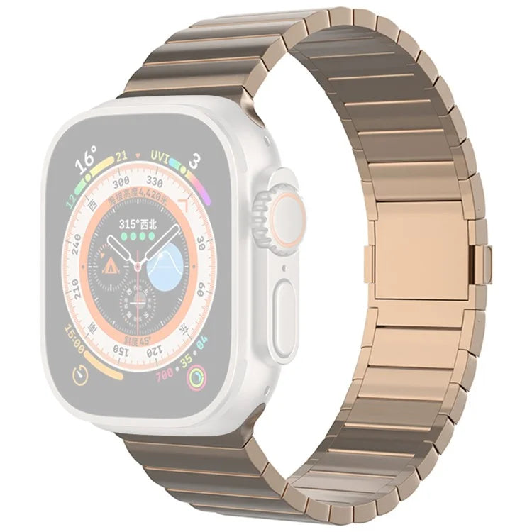 For Apple Watch Ultra 2 Ultra 49mm/9 8 7 45mm / 6 5 4 SE (2022) SE (2023) SE 44mm / 3 2 1 42mm Titanium Alloy Watch Band Magnetic Clasp