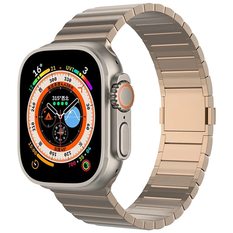 For Apple Watch Ultra 2 Ultra 49mm/9 8 7 45mm / 6 5 4 SE (2022) SE (2023) SE 44mm / 3 2 1 42mm Titanium Alloy Watch Band Magnetic Clasp