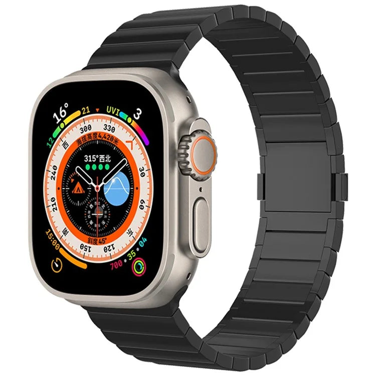For Apple Watch Ultra 2 Ultra 49mm/9 8 7 45mm / 6 5 4 SE (2022) SE (2023) SE 44mm / 3 2 1 42mm Titanium Alloy Watch Band Magnetic Clasp