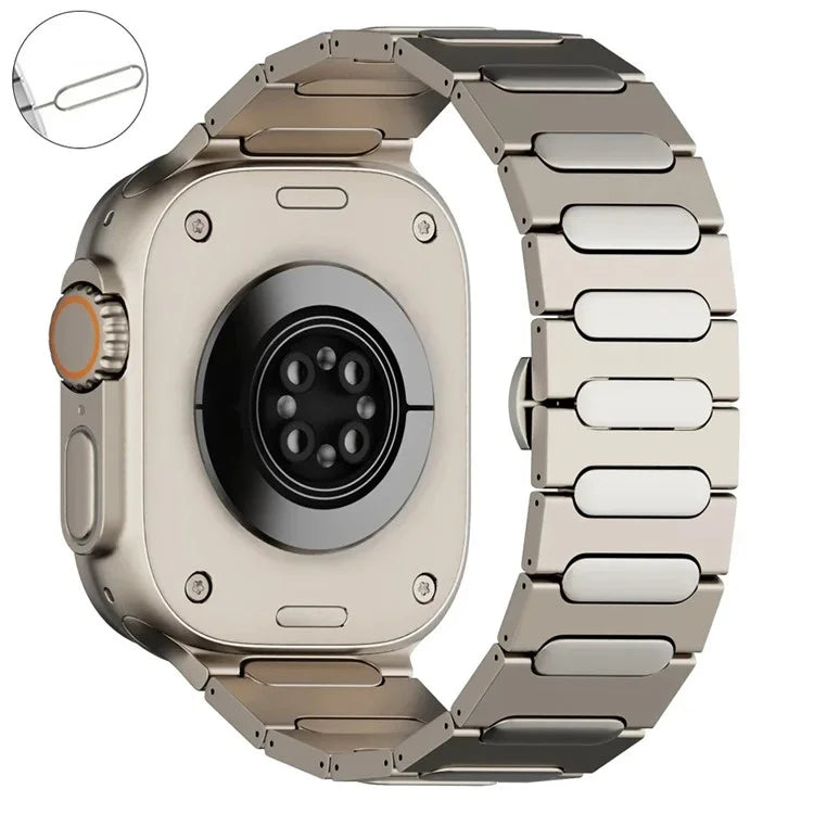 For Apple Watch Ultra 2 Ultra 49mm / Series 9 8 7 45mm / 6 5 4 SE (2022) SE (2023) SE 44mm / 3 2 1 42mm Titanium Alloy Wristband