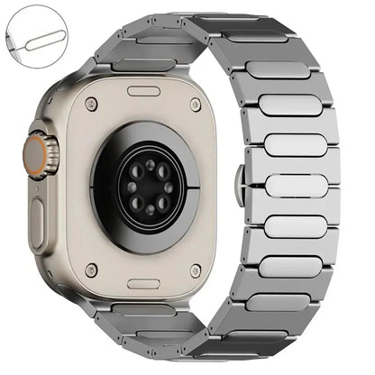 For Apple Watch Ultra 2 Ultra 49mm / Series 9 8 7 45mm / 6 5 4 SE (2022) SE (2023) SE 44mm / 3 2 1 42mm Titanium Alloy Wristband