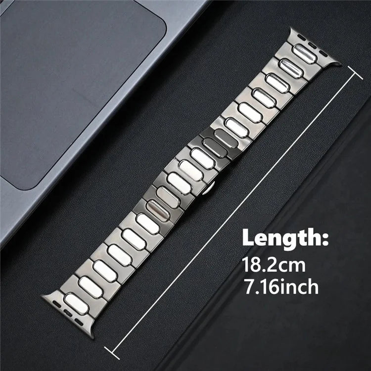 For Apple Watch Ultra 2 Ultra 49mm / Series 9 8 7 45mm / 6 5 4 SE (2022) SE (2023) SE 44mm / 3 2 1 42mm Titanium Alloy Wristband