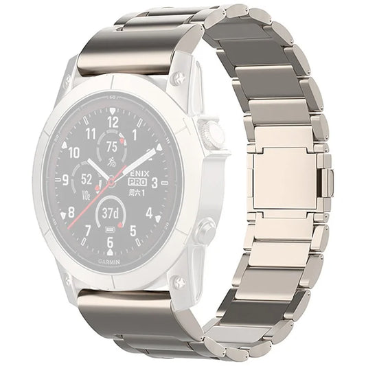 For Garmin Fenix 7 / Forerunner 965 / 955 / 945 / 935 Watch Band 22mm Magnetic Clasp Metal Titanium Alloy Strap