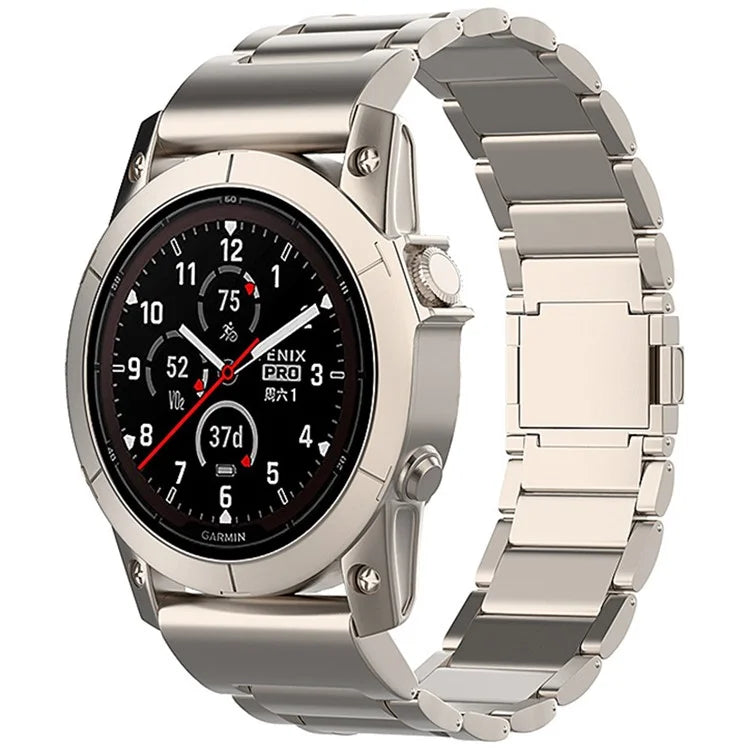 For Garmin Fenix 7 / Forerunner 965 / 955 / 945 / 935 Watch Band 22mm Magnetic Clasp Metal Titanium Alloy Strap