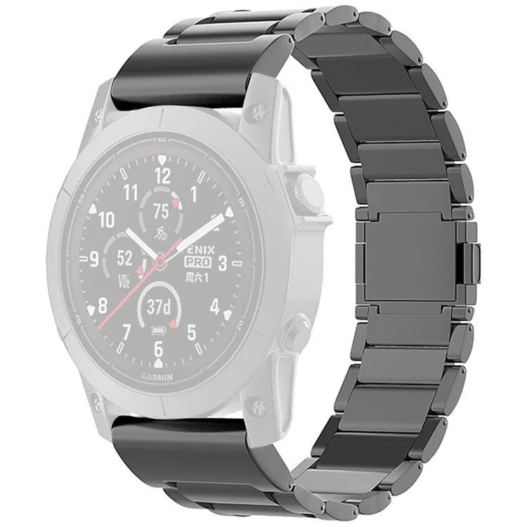 For Garmin Fenix 7 / Forerunner 965 / 955 / 945 / 935 Watch Band 22mm Magnetic Clasp Metal Titanium Alloy Strap
