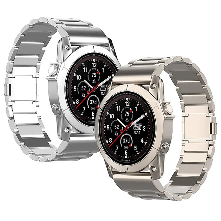 For Garmin Fenix 7 / Forerunner 965 / 955 / 945 / 935 Watch Band 22mm Magnetic Clasp Metal Titanium Alloy Strap