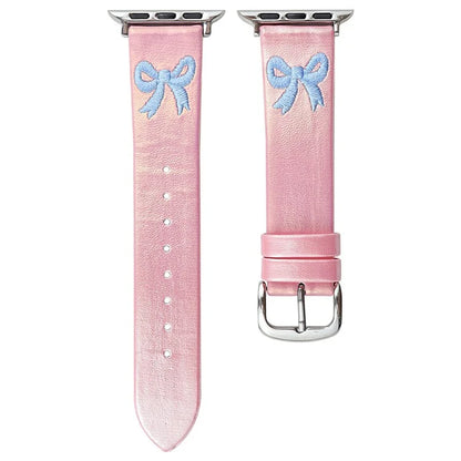 For Apple Watch Ultra 2 Ultra 49mm / 9 8 7 45mm / 6 5 4 SE (2023) SE (2022) SE 44mm / 3 2 1 42mm Watch Band Bowknot Decor