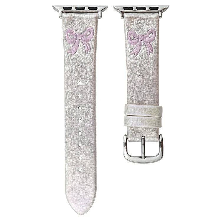 For Apple Watch Ultra 2 Ultra 49mm / 9 8 7 45mm / 6 5 4 SE (2023) SE (2022) SE 44mm / 3 2 1 42mm Watch Band Bowknot Decor