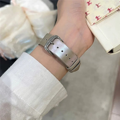 For Apple Watch Series 9 8 7 41mm / 6 5 4 SE (2022) SE (2023) SE 40mm / 3 2 1 38mm Watch Band Bowknot Leather Strap