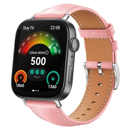 For Huawei Watch Fit 3 Genuine Cow Leather Band Slim Watch Strap