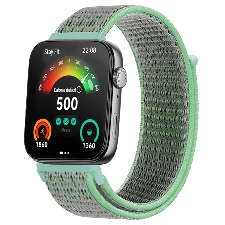 For Huawei Watch Fit 3 Band Breathable Braided Nylon Sport Adjustable Watch Strap