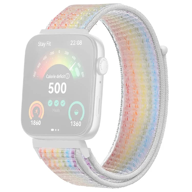 For Huawei Watch Fit 3 Band Breathable Braided Nylon Sport Adjustable Watch Strap
