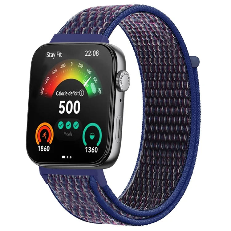 For Huawei Watch Fit 3 Band Breathable Braided Nylon Sport Adjustable Watch Strap
