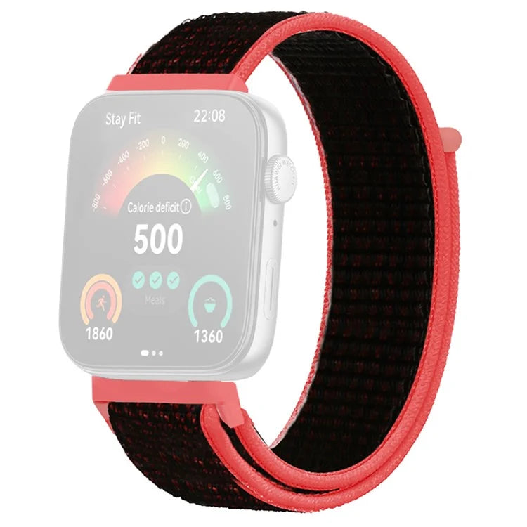 For Huawei Watch Fit 3 Band Breathable Braided Nylon Sport Adjustable Watch Strap