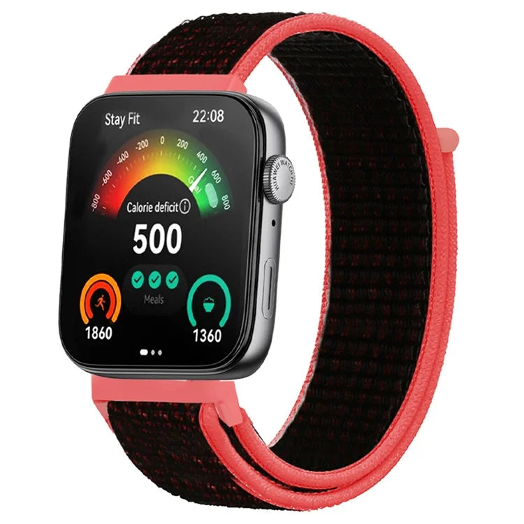 For Huawei Watch Fit 3 Band Breathable Braided Nylon Sport Adjustable Watch Strap
