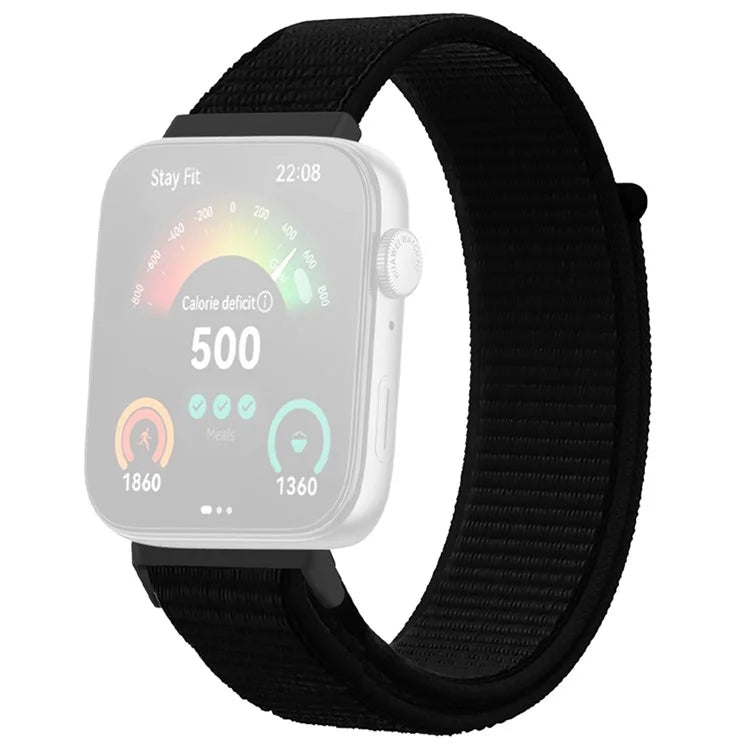 For Huawei Watch Fit 3 Band Breathable Braided Nylon Sport Adjustable Watch Strap