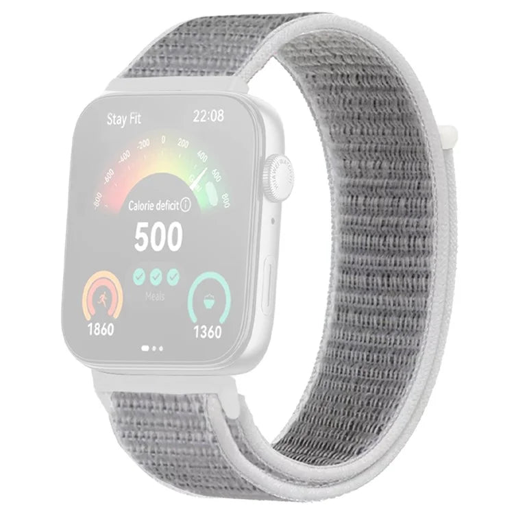 For Huawei Watch Fit 3 Band Breathable Braided Nylon Sport Adjustable Watch Strap