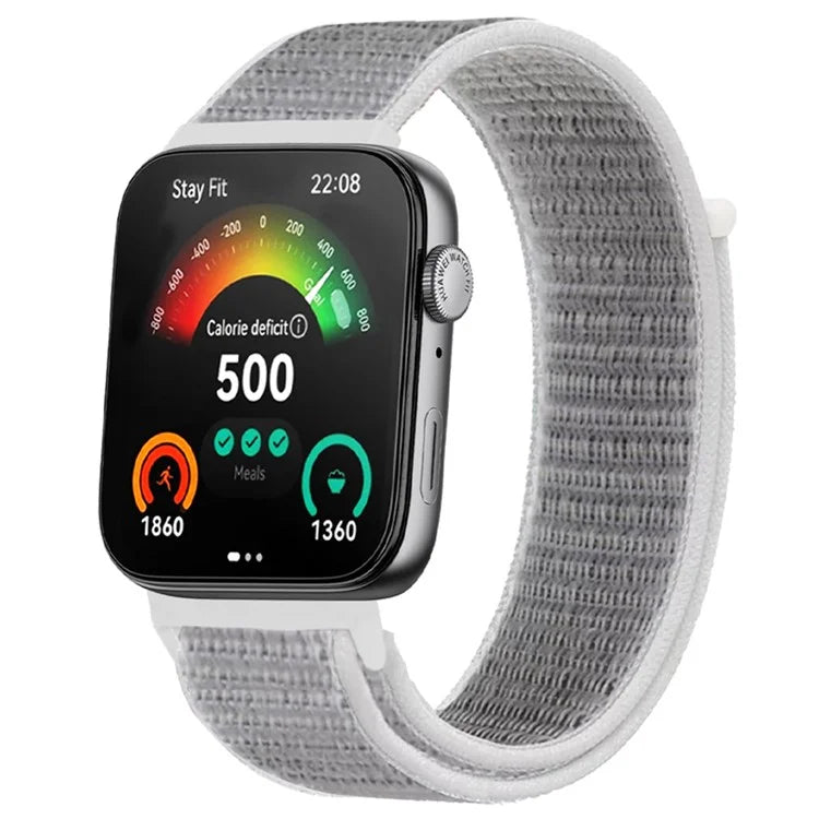 For Huawei Watch Fit 3 Band Breathable Braided Nylon Sport Adjustable Watch Strap