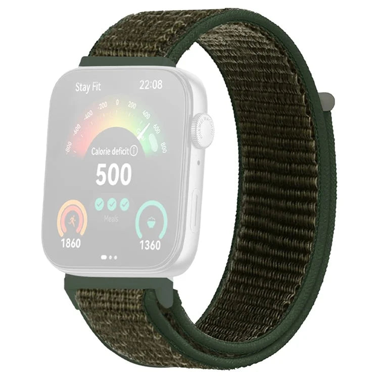 For Huawei Watch Fit 3 Band Breathable Braided Nylon Sport Adjustable Watch Strap