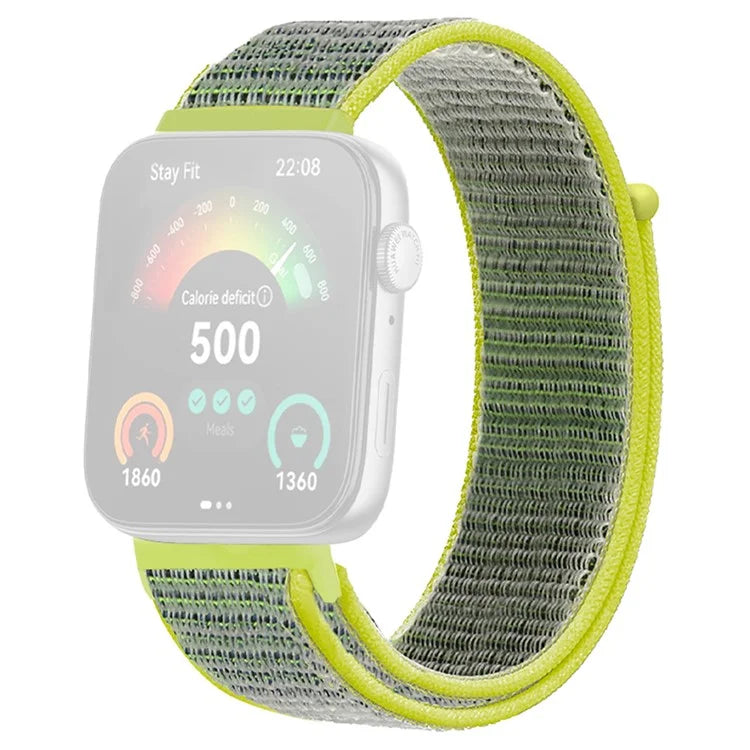 For Huawei Watch Fit 3 Band Breathable Braided Nylon Sport Adjustable Watch Strap