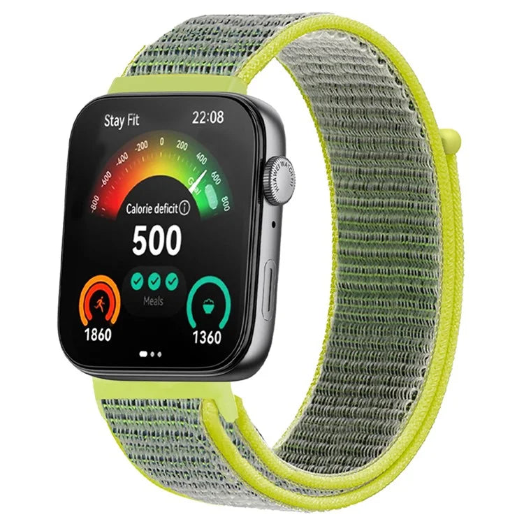 For Huawei Watch Fit 3 Band Breathable Braided Nylon Sport Adjustable Watch Strap