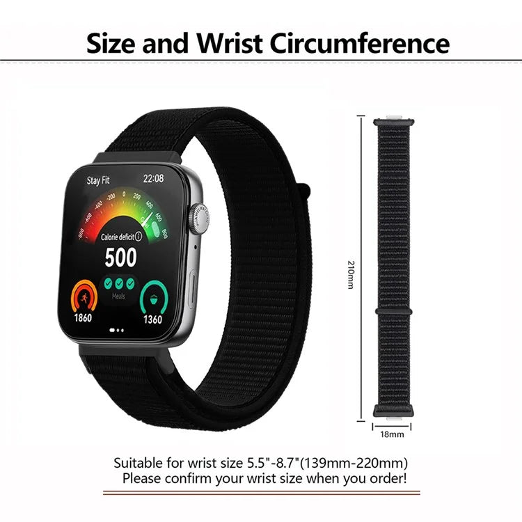 For Huawei Watch Fit 3 Band Breathable Braided Nylon Sport Adjustable Watch Strap