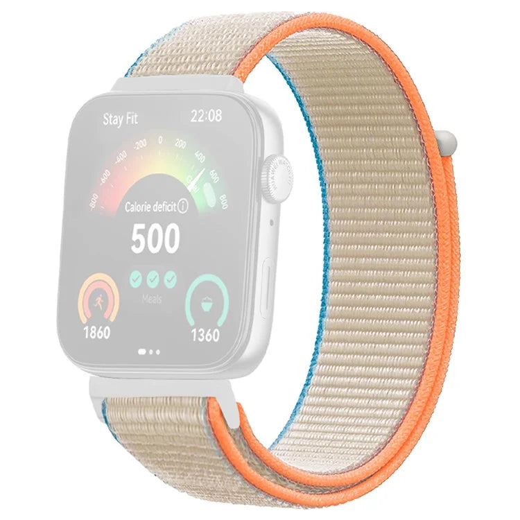 For Huawei Watch Fit 3 Band Breathable Braided Nylon Sport Adjustable Watch Strap