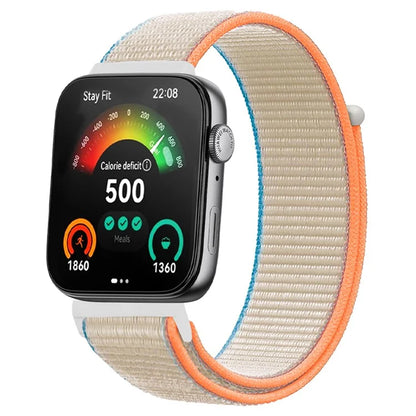 For Huawei Watch Fit 3 Band Breathable Braided Nylon Sport Adjustable Watch Strap