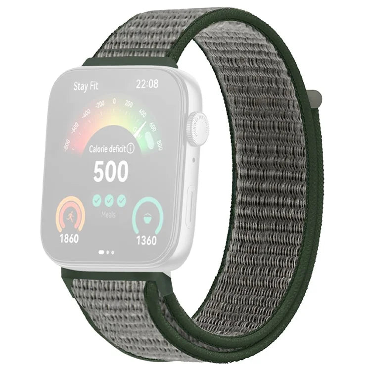 For Huawei Watch Fit 3 Band Breathable Braided Nylon Sport Adjustable Watch Strap