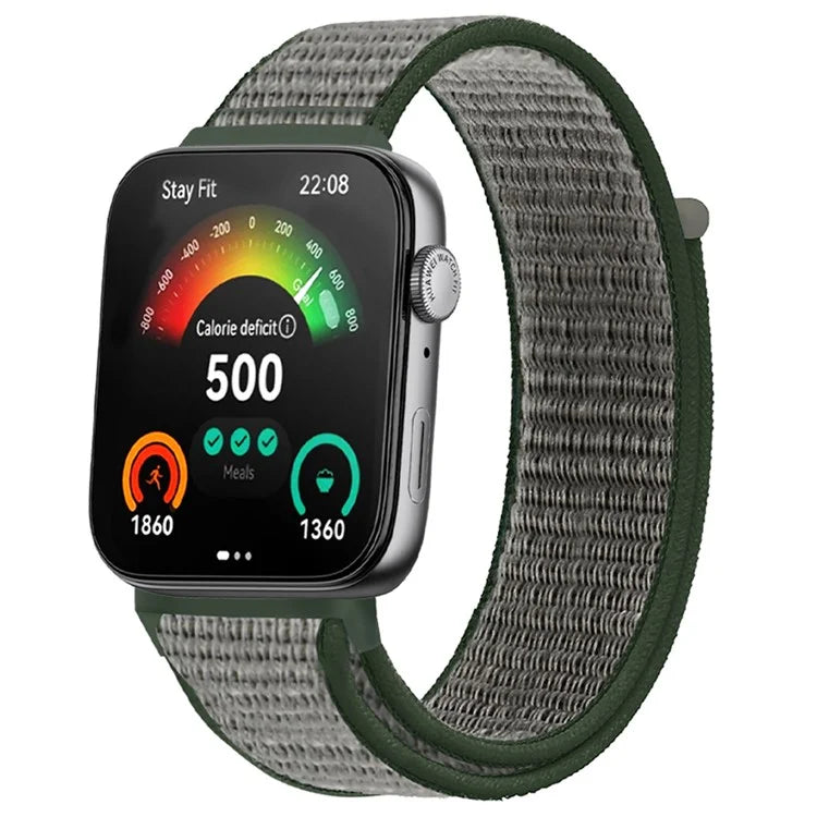 For Huawei Watch Fit 3 Band Breathable Braided Nylon Sport Adjustable Watch Strap