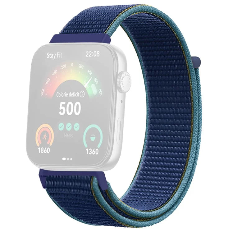For Huawei Watch Fit 3 Band Breathable Braided Nylon Sport Adjustable Watch Strap
