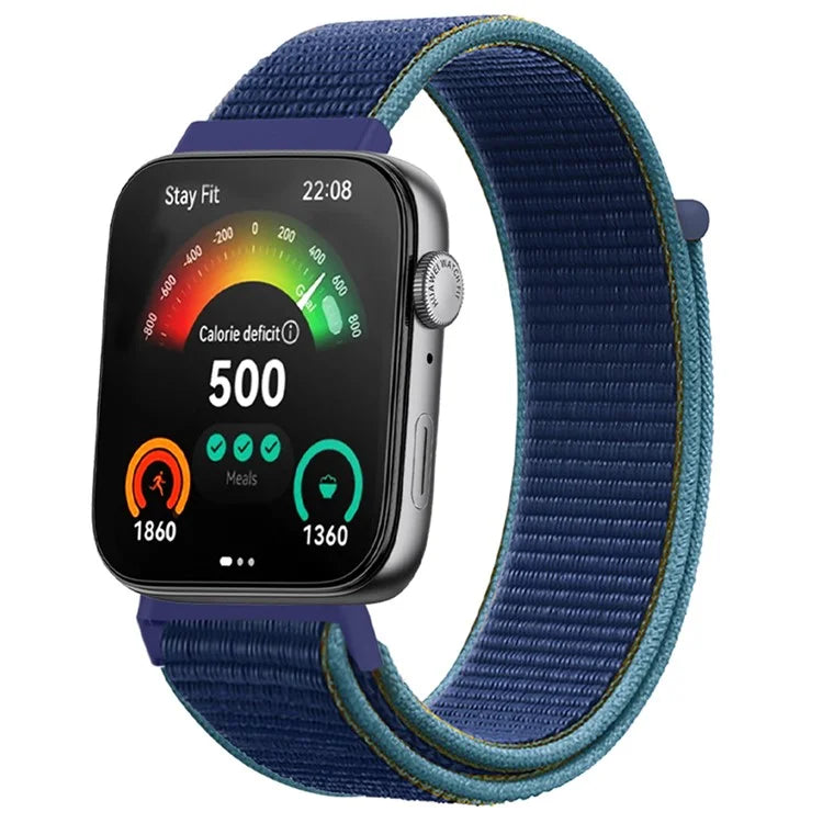 For Huawei Watch Fit 3 Band Breathable Braided Nylon Sport Adjustable Watch Strap