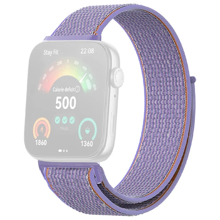 For Huawei Watch Fit 3 Band Breathable Braided Nylon Sport Adjustable Watch Strap